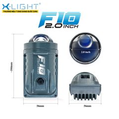 Bi Gầm Ô Tô X-Light F10 2.0 Inch 3 Màu Cho Hốc Nhỏ
