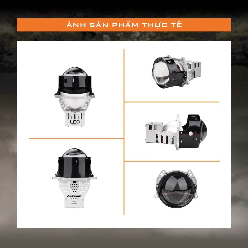 Bi LED Aozoom Leo New 78W – Đèn Bi Pha Ô Tô