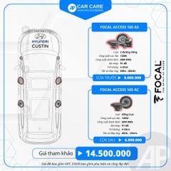 Độ loa ô tô Huyndai Custin (6 loa)