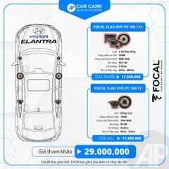 Độ loa ô tô Huyndai Elantra 2025 (6 loa)