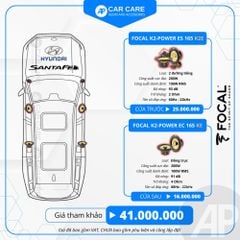 Độ loa ô tô Huyndai SantaFe (6 loa - 12 loa)