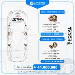Độ loa ô tô Toyota Corolla Altis (6 loa)