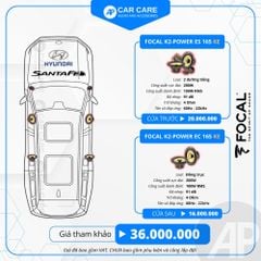 Độ loa ô tô Huyndai SantaFe (6 loa - 12 loa)