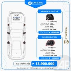 Độ loa ô tô Huyndai Custin (6 loa)