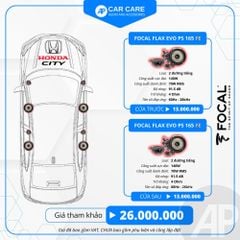 Độ loa ô tô Honda City 2025 (8 loa)