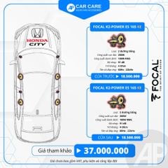 Độ loa ô tô Honda City 2025 (8 loa)