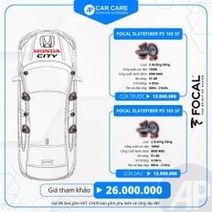 Độ loa ô tô Honda City 2025 (8 loa)