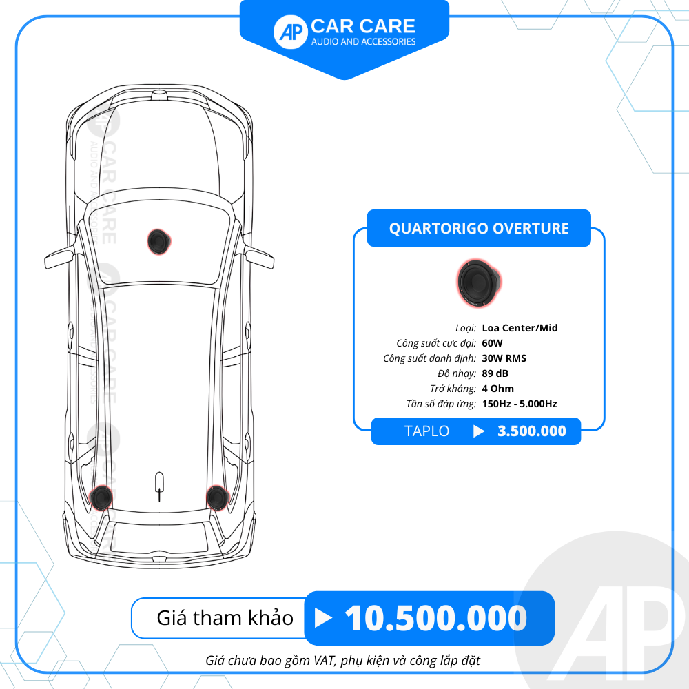 Loa Center Quartorigo Overture Midrange 3 Inch
