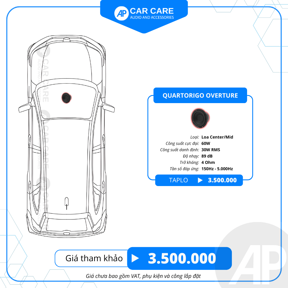 Loa Center Quartorigo Overture Midrange 3 Inch