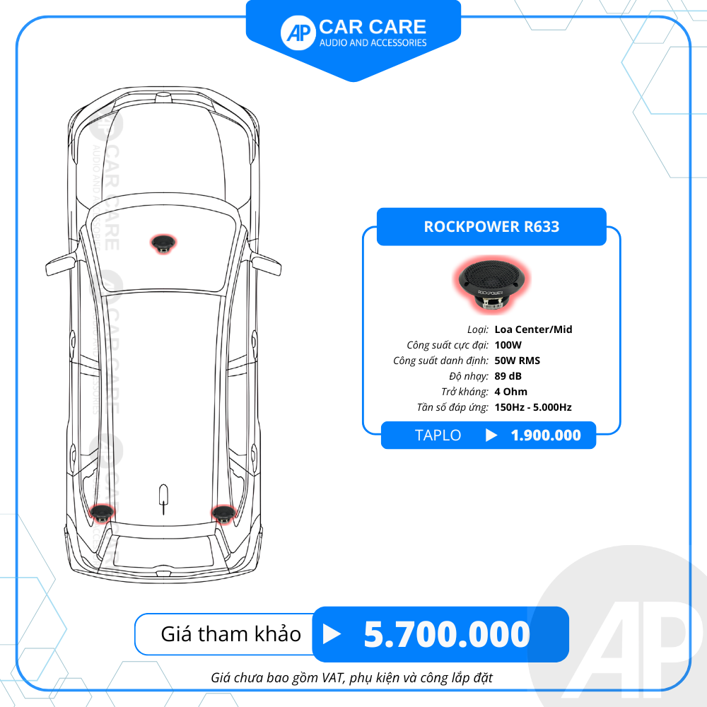 Loa Center Rock Power R633 Midrange 3 inch