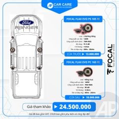 Độ loa ô tô Ford Ranger 2025 (6 loa)