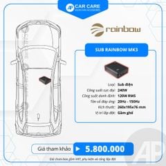 Loa SUB điện ô tô Rainbow MK3 - Bass căng, uy lực