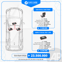 Loa SUB hơi ô tô Focal Isub Twin