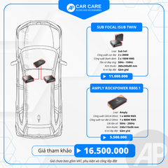 Loa SUB hơi ô tô Focal Isub Twin