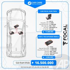Loa SUB hơi ô tô Focal Isub Twin