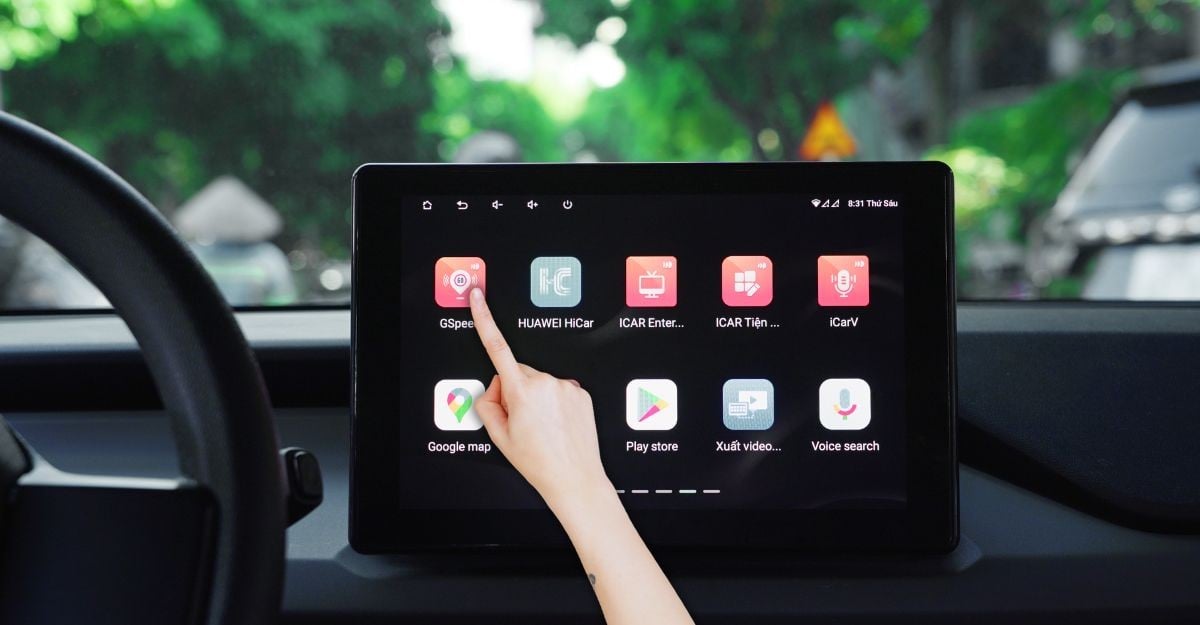 Thao tác cảm ứng trên màn zin VF3 khi chạy Android Elliview H3