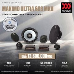 Loa Cánh Ô Tô Morel Maximo Ultra 603 MKII 3 Way 6.5 Inch