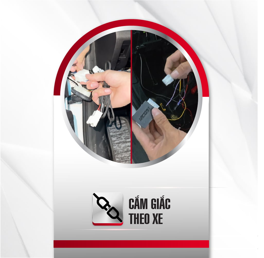 Cắm giắc gập gương MCD91 theo xe VF5, không cắt nối dây zin