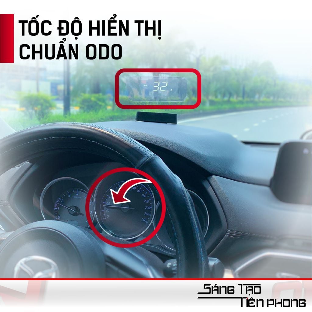 HUD Ô Tô MCD91 Mazda CX-5 Hiển Thị Kính Lái