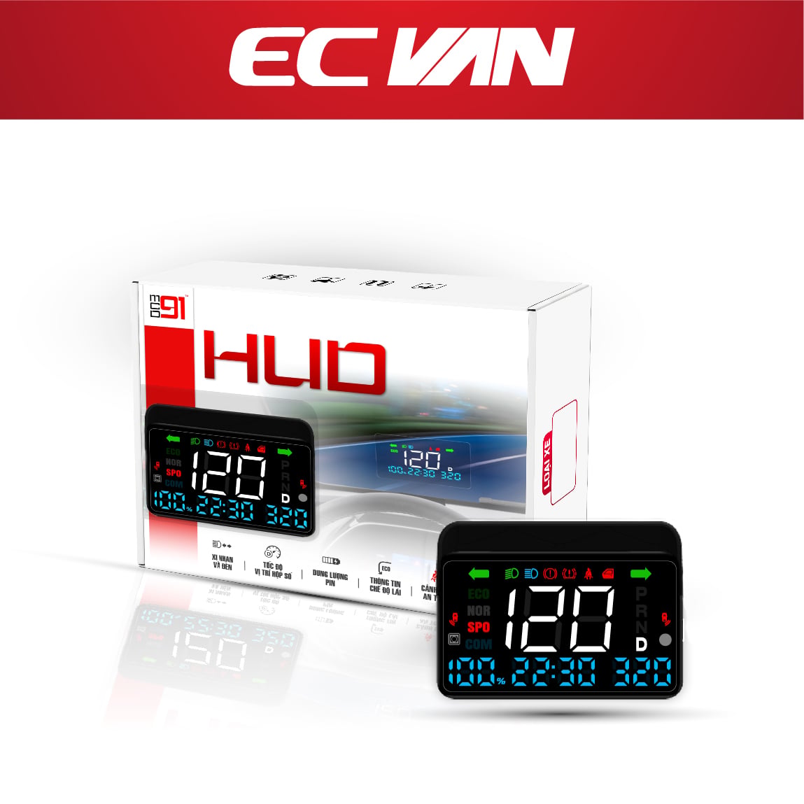 Bộ HUD MCD91 cho VinFast EC Van