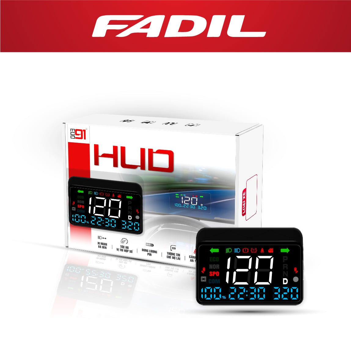 Bộ HUD MCD91 cho VinFast Fadil