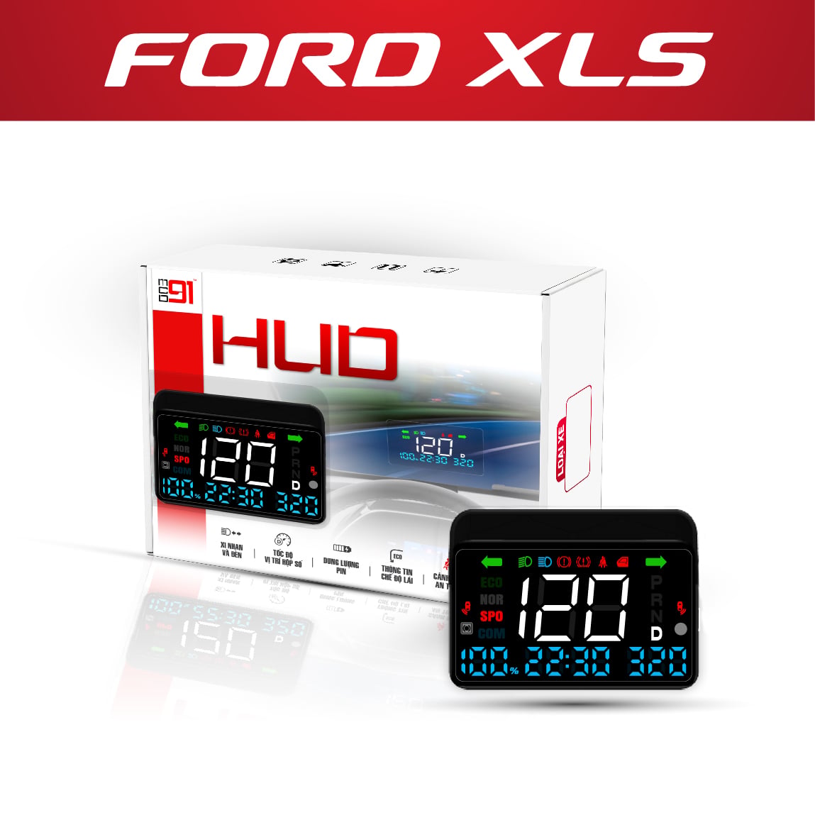 Hộp HUD MCD91 bản dành cho Ford Ranger XLS