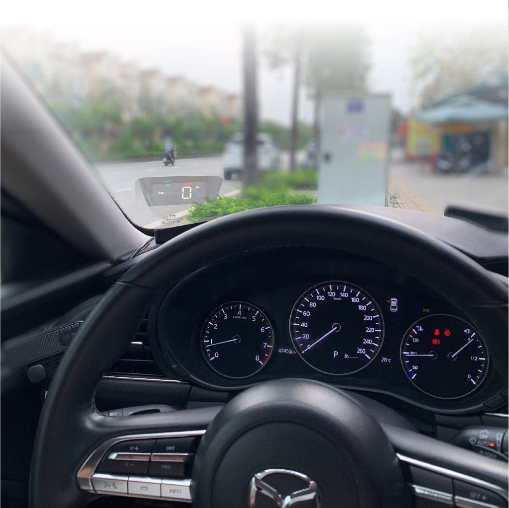 HUD Ô Tô MCD91 Mazda 3 2020+ Hiển Thị Kính Lái