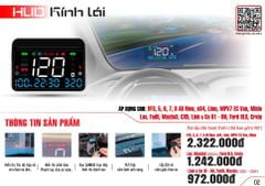 HUD Ô Tô MCD91 VinFast VF8 All New Hiển Thị Kính Lái