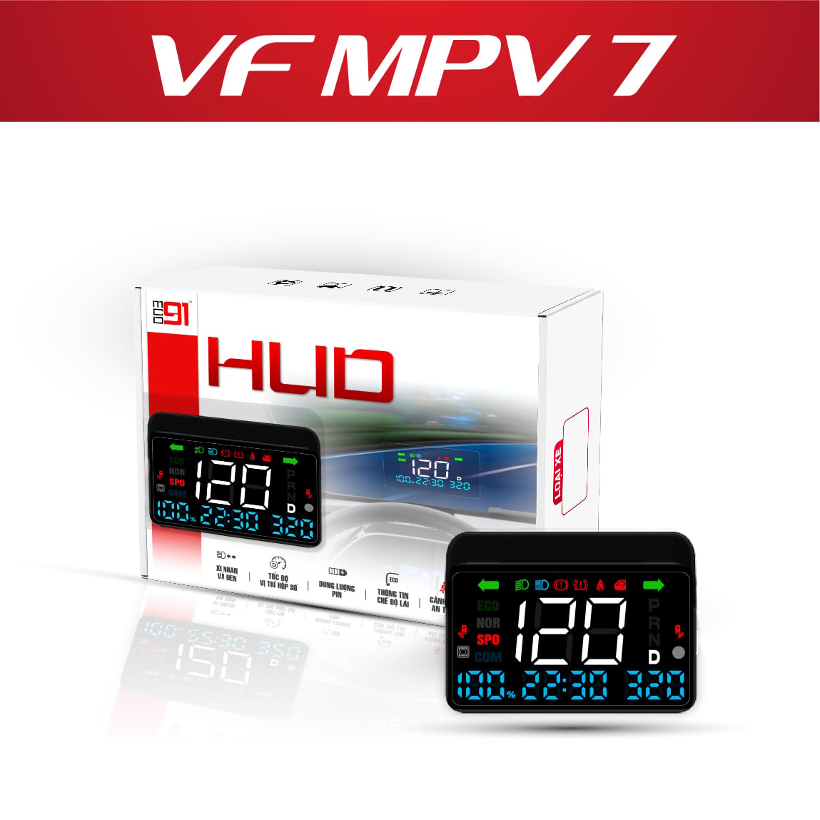 Bộ HUD MCD91 cho VinFast VF MPV7