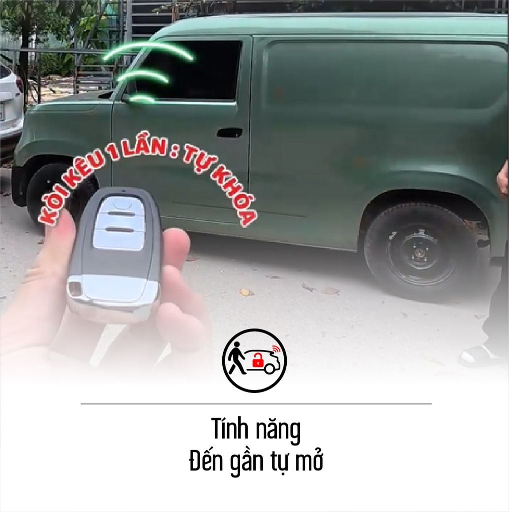 Smartkey Ô Tô MCD91 VinFast EC Van Đạp Phanh Khởi Động