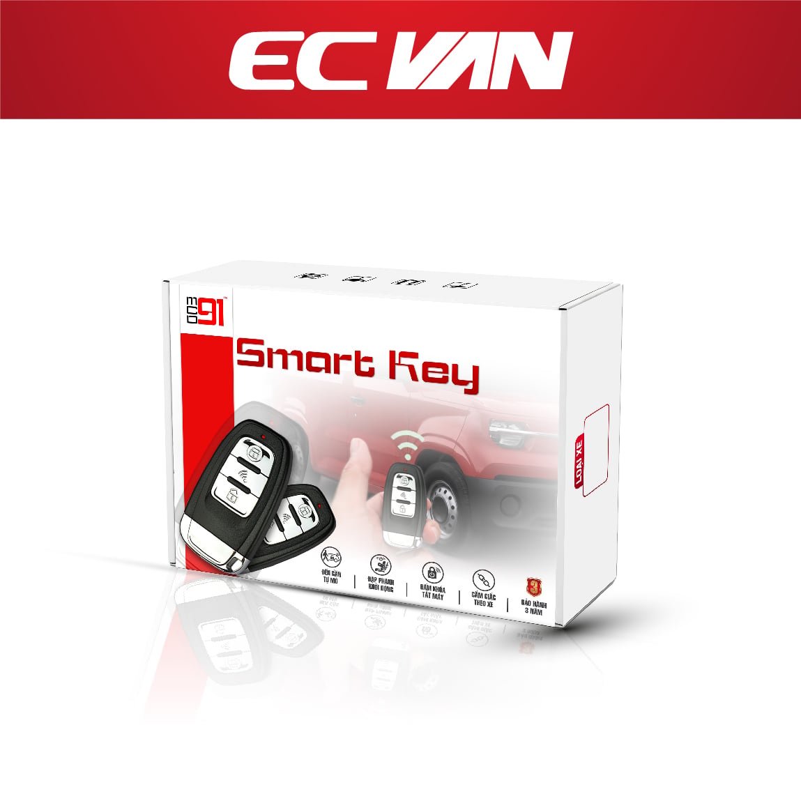 Hộp sản phẩm smartkey MCD91 dành cho VinFast EC Van