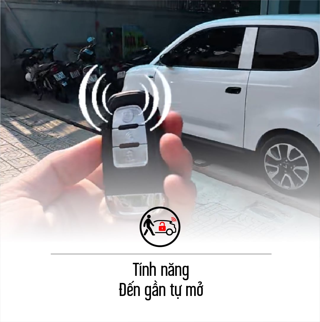 Đến gần Minio Green, cửa tự mở khi có smartkey MCD91
