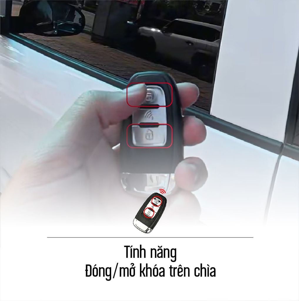 Smartkey Ô Tô MCD91 VinFast Minio Green Đến Gần Tự Mở
