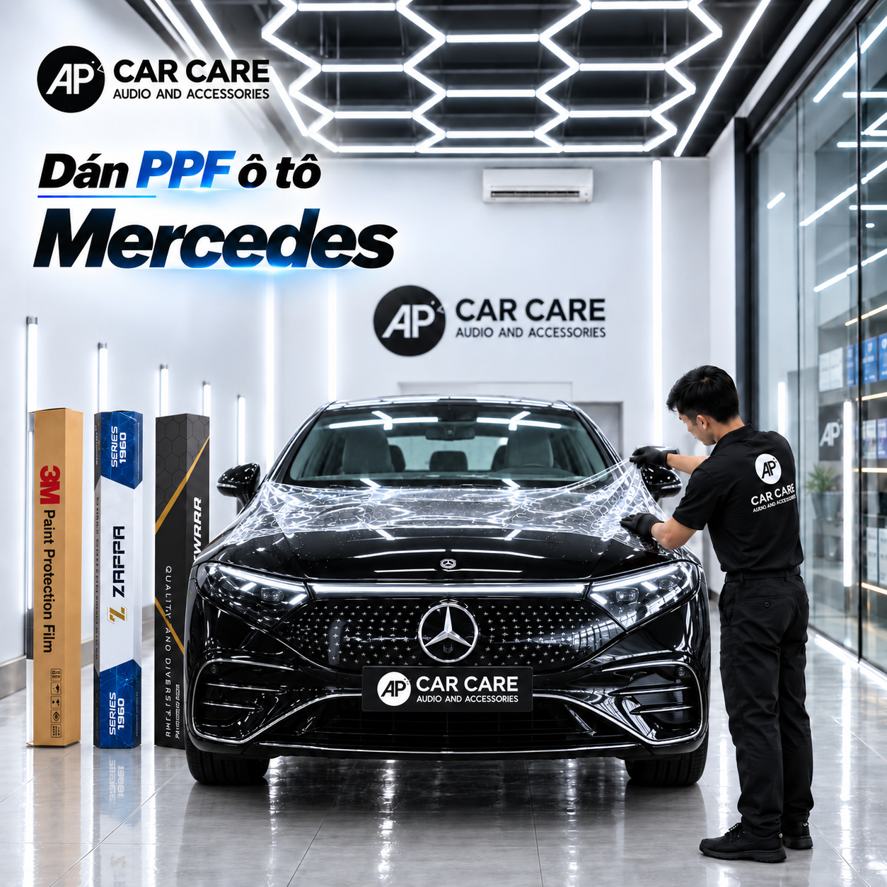Dán PPF xe Mercedes (Class C - E - S - G/ Maybach /GLC / GLE)