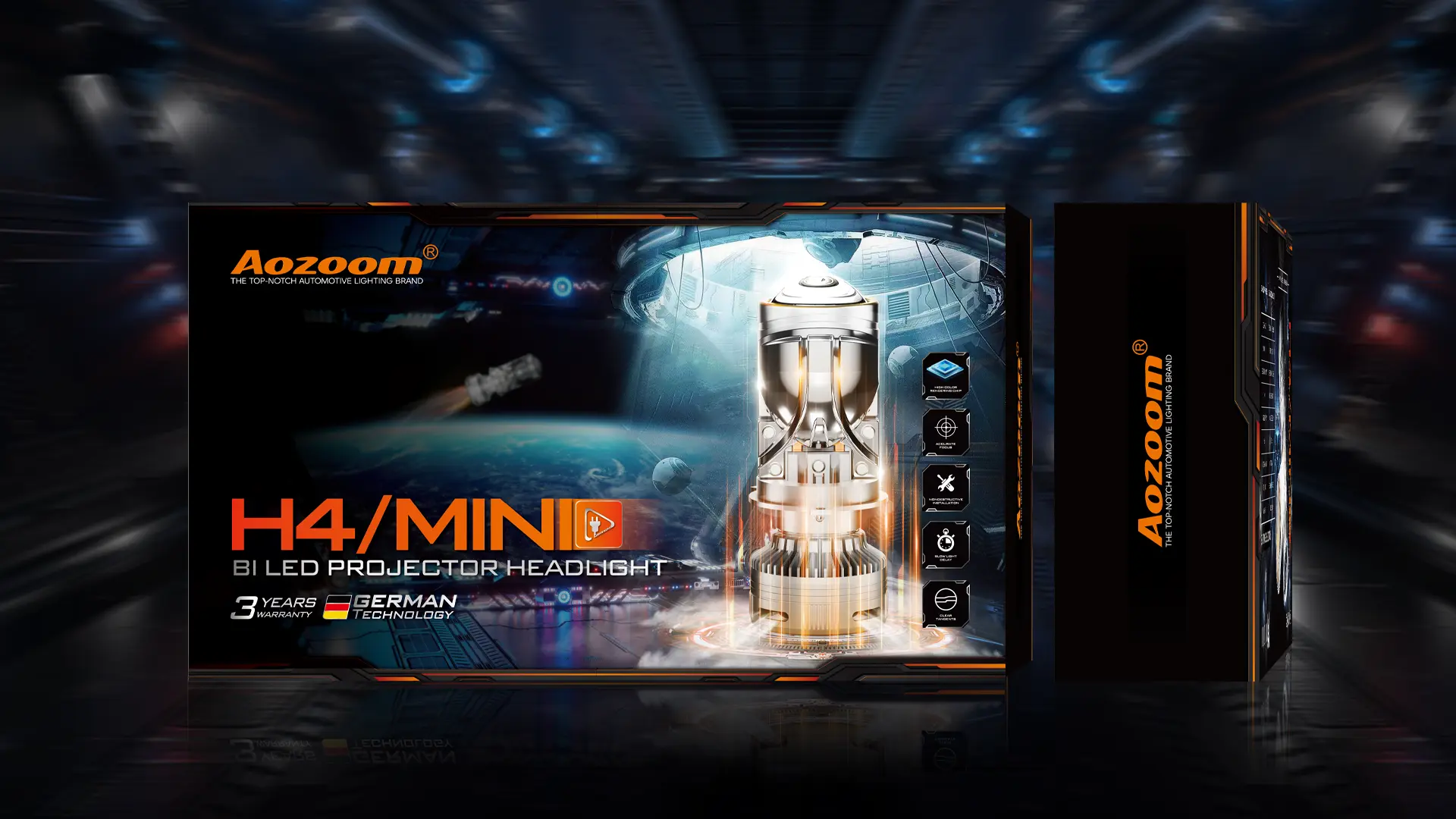 Bi LED Mini Aozoom H4 - ảnh chính hãng 2