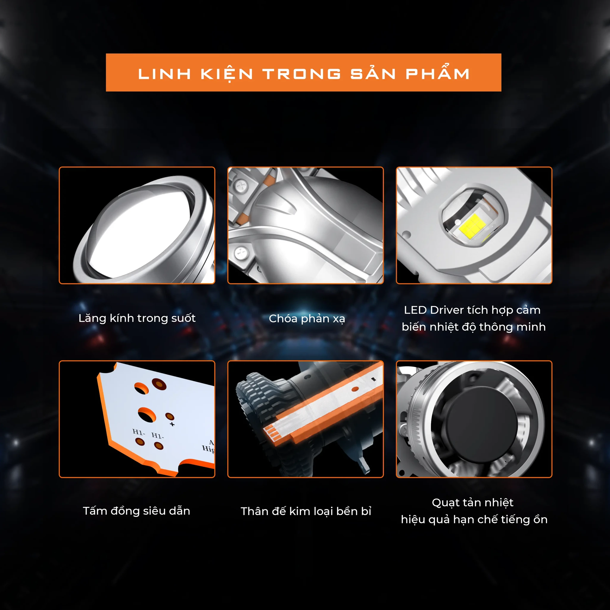 Bi LED Mini Aozoom H4 - ảnh chính hãng 15