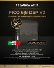 Amply Tích Hợp DSP Ô Tô Mosconi PICO 6|8 DSP V2 6 Kênh