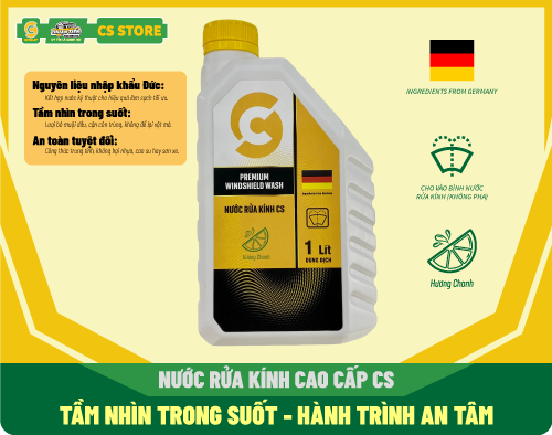 Nước rửa kính ô tô CS