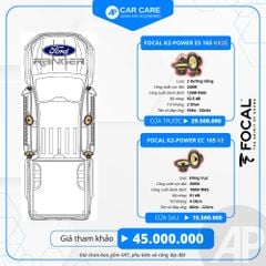 Độ loa ô tô Ford Ranger 2025 (6 loa)