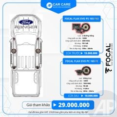 Độ loa ô tô Ford Ranger 2025 (6 loa)