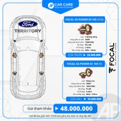 Độ loa ô tô Ford Territory  (6 loa - 8 loa)