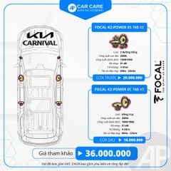 Độ loa ô tô KIA Carnival 2025 (6 loa - 12 loa)