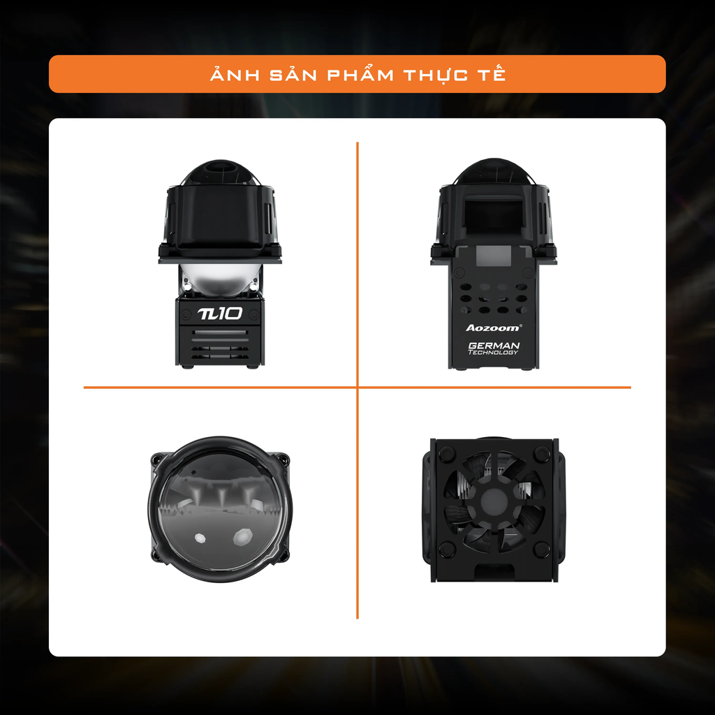 Bi LED Xe Máy Aozoom PI10 1.5 Inch 42W