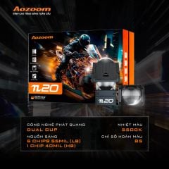 Bi LED Xe Máy Aozoom PI20 1.5 Inch 46W – Demi Xanh