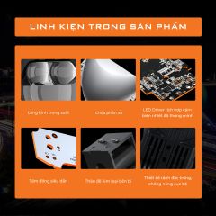 Đèn Trợ Sáng Xe Máy Aozoom PI35 51W