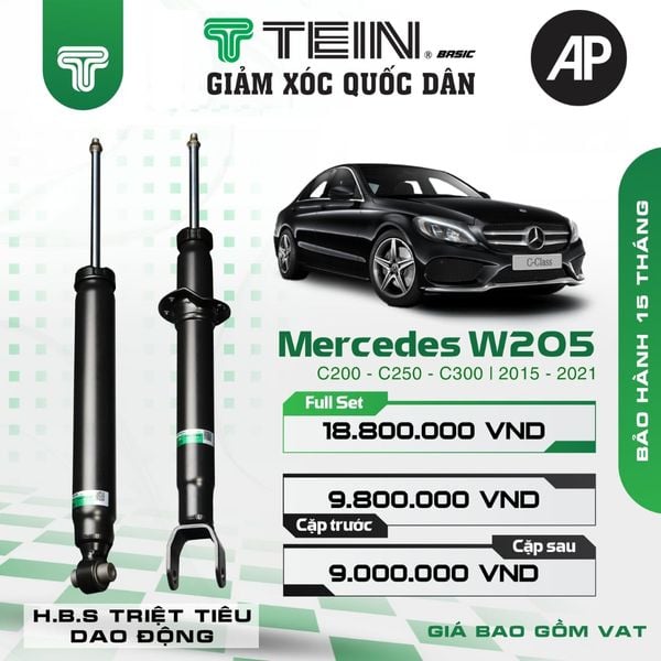 Giảm xóc ô tô Tein Basic MERCEDES C-CLASS W205 – C200, C250, C300 (2015-2021)
