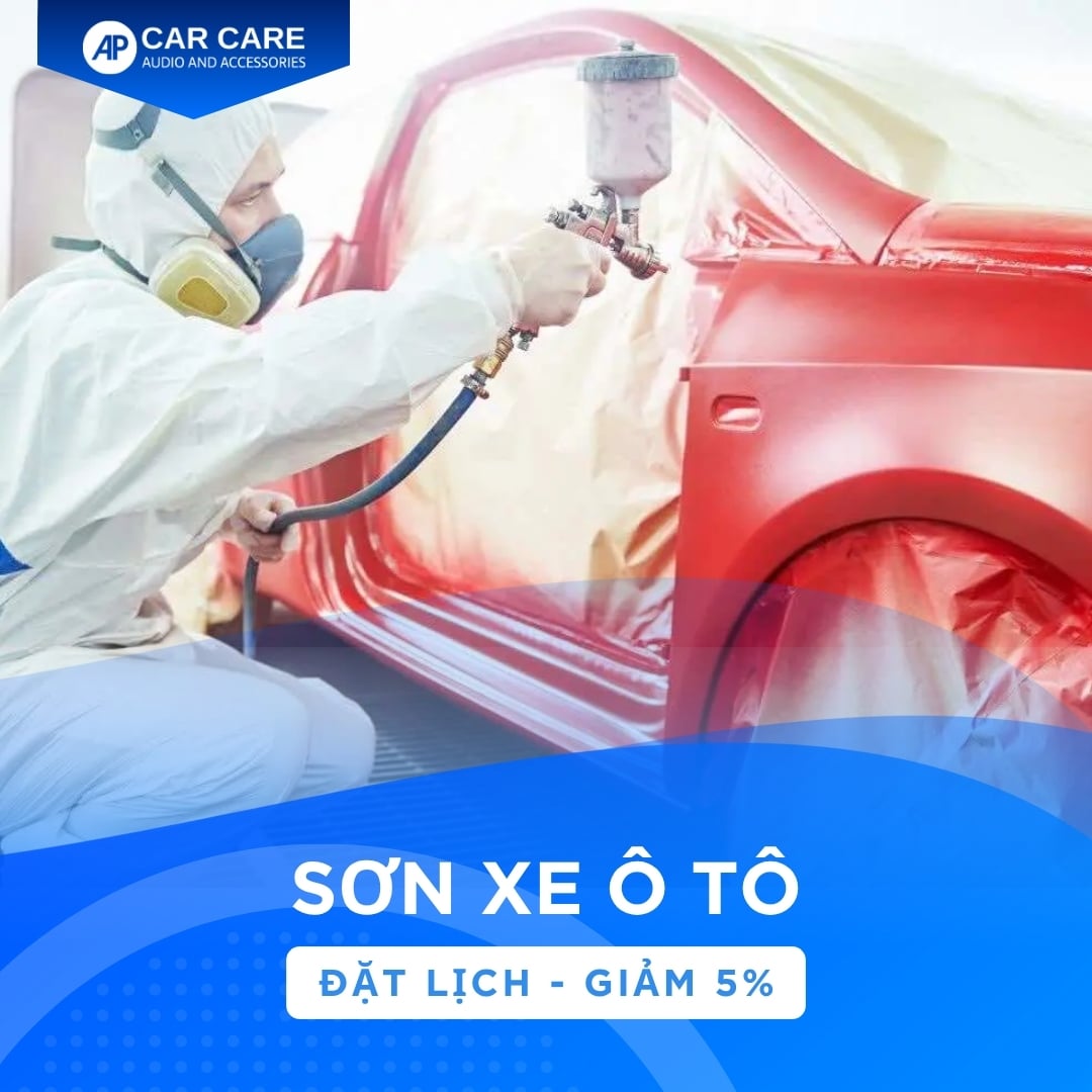 Dịch vụ sơn xe ô tô - BH trọn đời xe