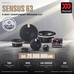 Loa Cánh Ô Tô Morel Sensus 63 3 Way 6.5 Inch
