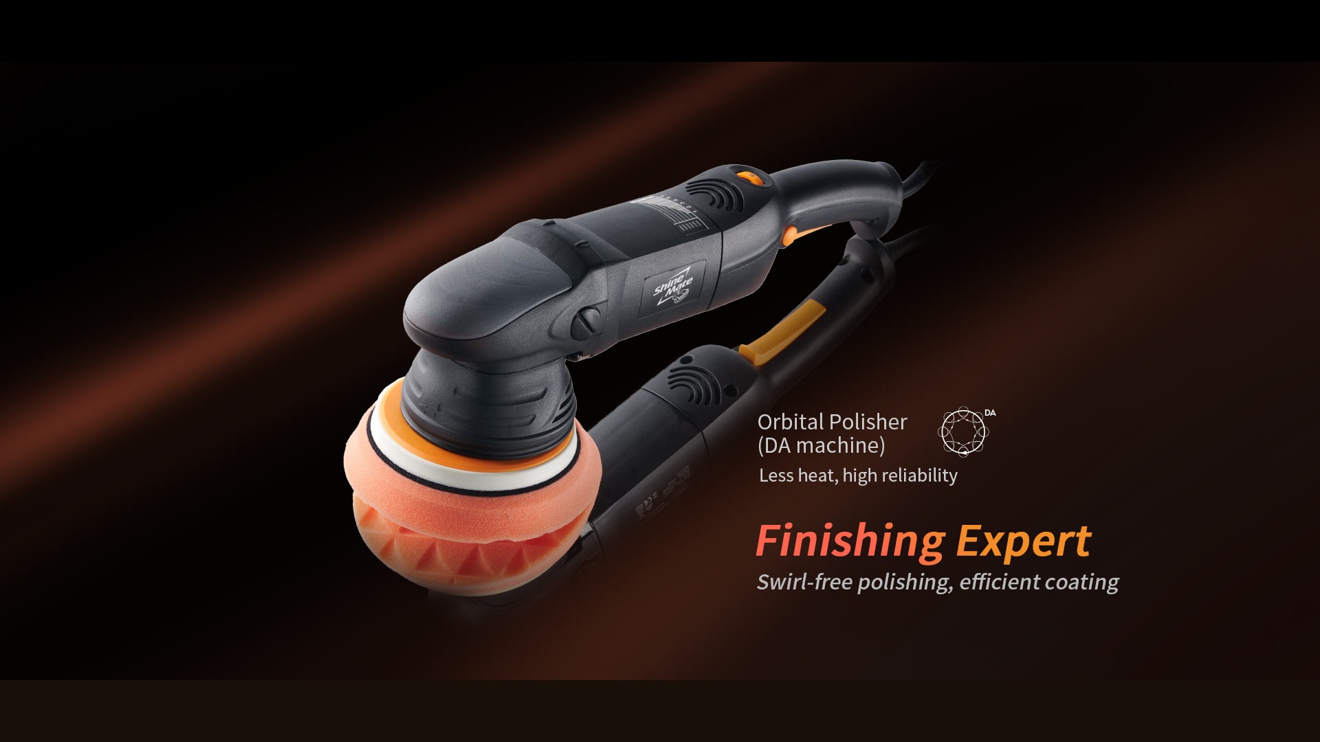 Shine Mate EX610 máy lệch tâm chuyên hoàn thiện, xóa quầng xoáy và thoa coating