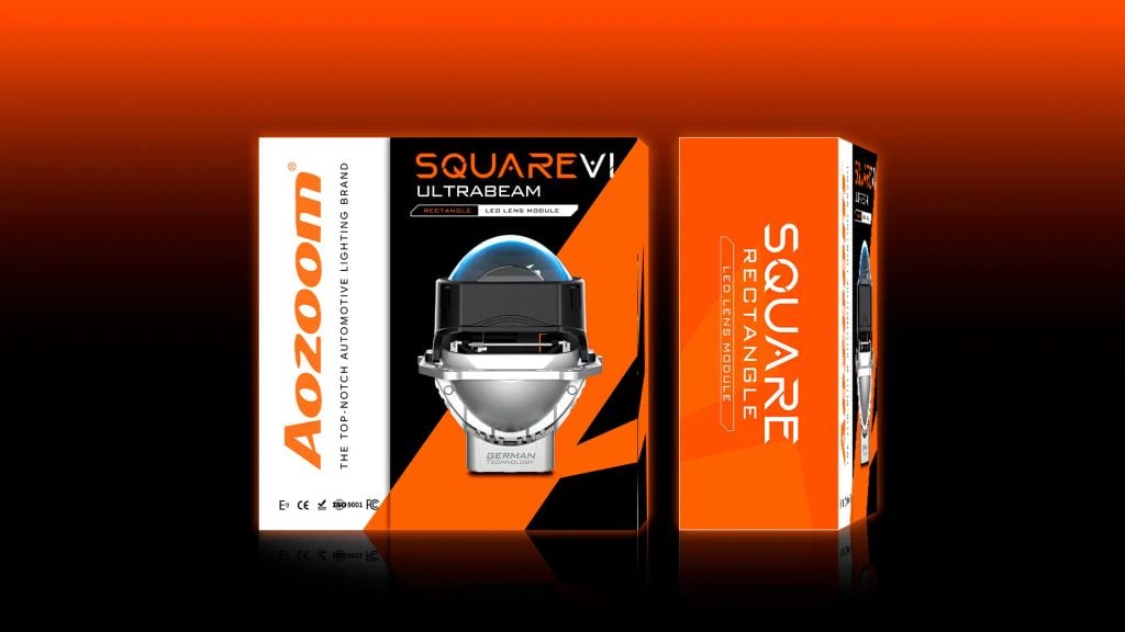 Bi LED Aozoom Square V1 – Đèn Bi Pha Ô Tô